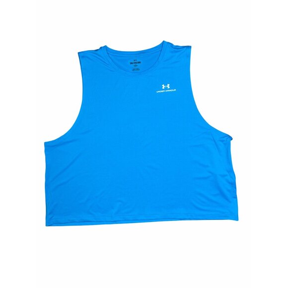 Under Armour Womens Loose Blue Vanish Energy Crop Tank Top 2XL - Picture 8 of 12